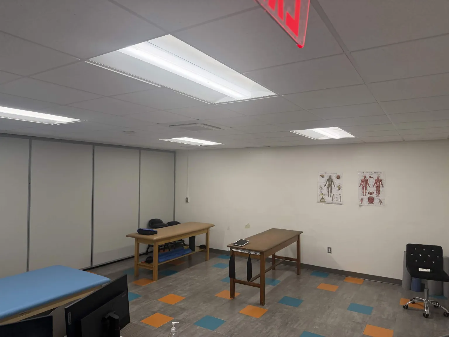 The private one-on-one assisted stretching studio at Cheat Code Performance & Recovery